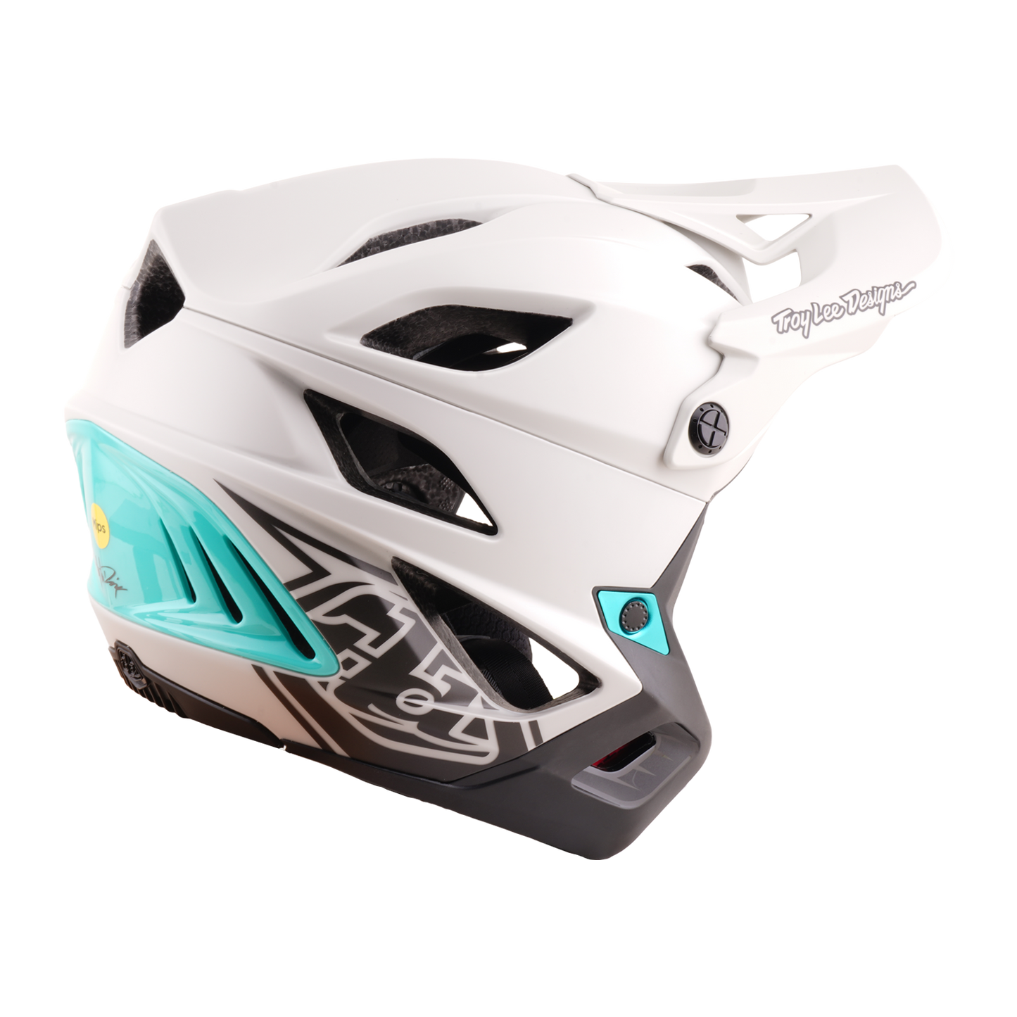 MTB-helm TROY LEE DESIGNS STAGE STUNT DRONE PUMICE Grijs/Groen