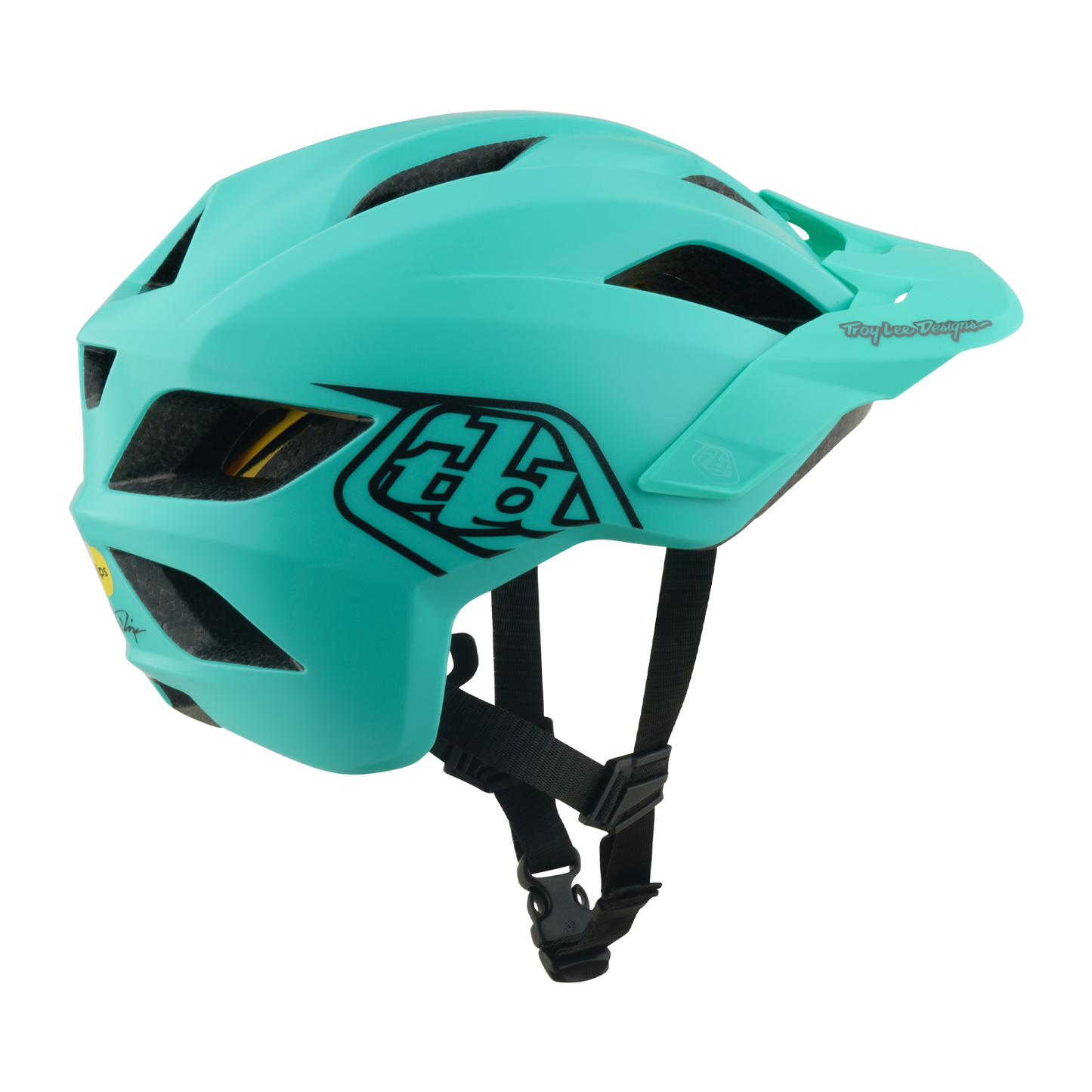 MTB Helm TROY LEE DESIGNS FLOWLINE POINT MIPS Junior Houtskool/Groen