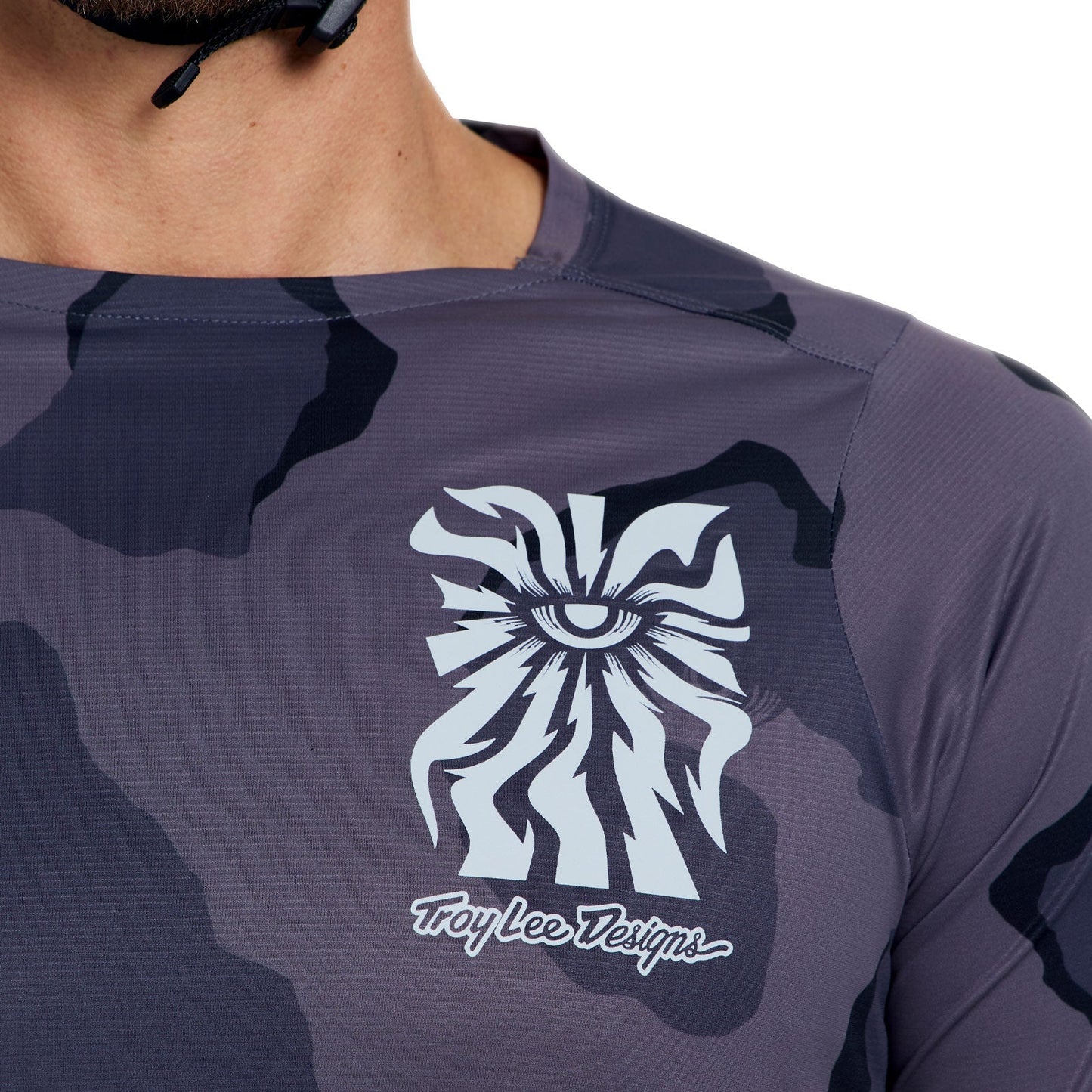 TROY LEE DESIGNS SKYLINE PRO FLOW CAMO Jersey Lange Mouw Koolstof