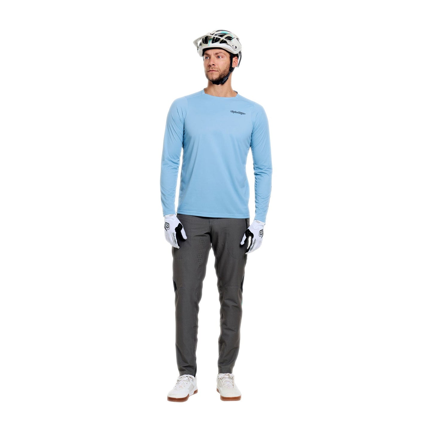 TROY LEE DESIGNS SKYLINE PRO MONO Lange Mouw Jersey Blauw