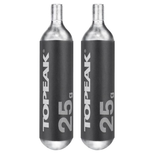 TOPEAK CO2-patronen met schroefdraad 25 g (2 stuks)