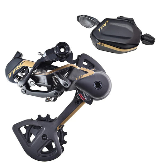 TRP DH12 12V zwart/goud Derailleur- en schakelset