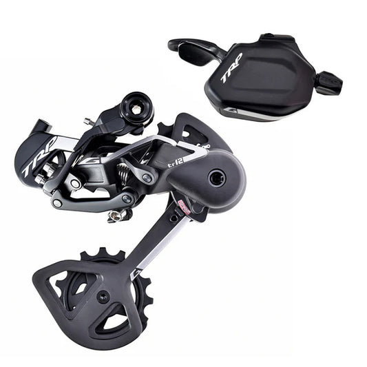 TRP DH12 12V zwart/zilver Derailleur- en schakelset