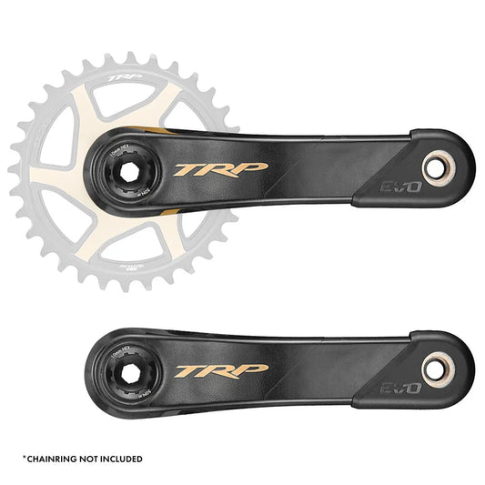 TRP EVO 12 M9050 Koolstof Cranks Zwart/Goud