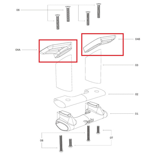 DEDA montageplaten voor TT314 beugel