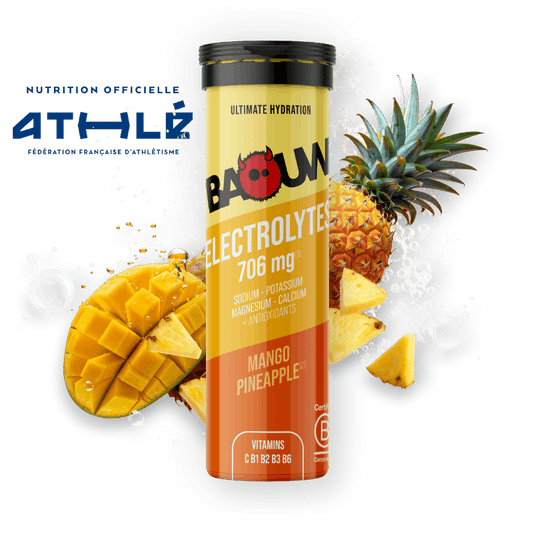BAOUW Energiedrank (Tube van 10 tabletten) Mango/Pinaanas