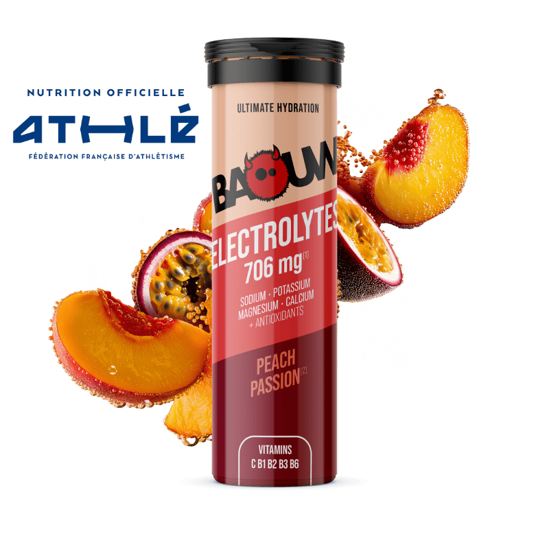 BAOUW Energiedrank (Tube van 10 tabletten) Perzik/Passie