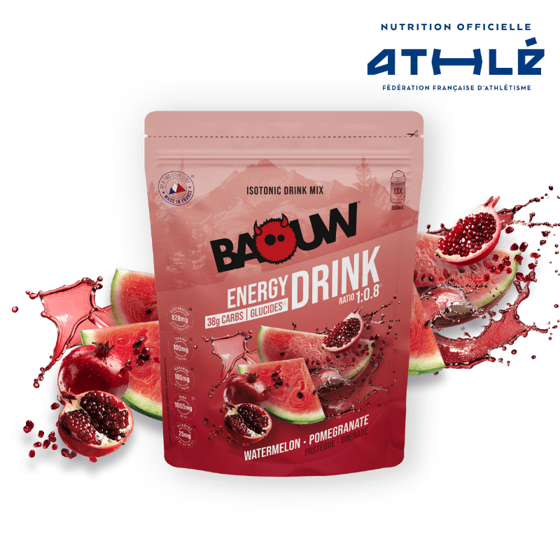 BAOUW ISOTONIC Energiedrank (585g) Watermeloen/ Granaatappel