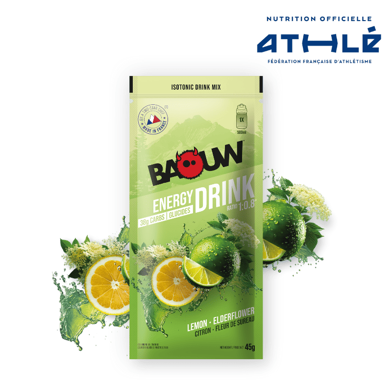 BAOUW ISOTONIC Energiedrank (45g) Limoen/Elderbloesem