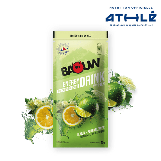 BAOUW ISOTONIC Energiedrank (45g) Limoen/Elderbloesem