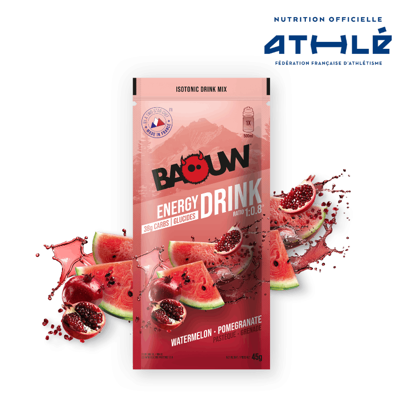 BAOUW ISOTONIC Energiedrank (45g) Watermeloen/Pomegranaat