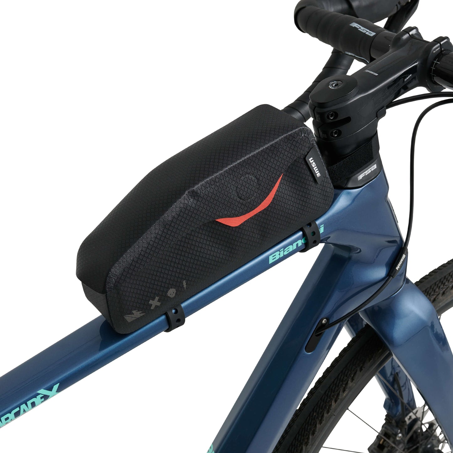 USWE TOP TUBE MAGNETIC 1,2 L zwarte frametas