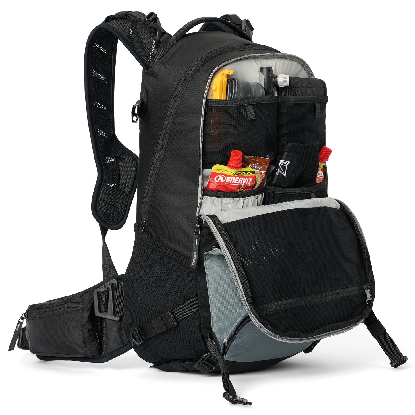 USWE WATT E-BIKE-rugzak 25 l, zwart