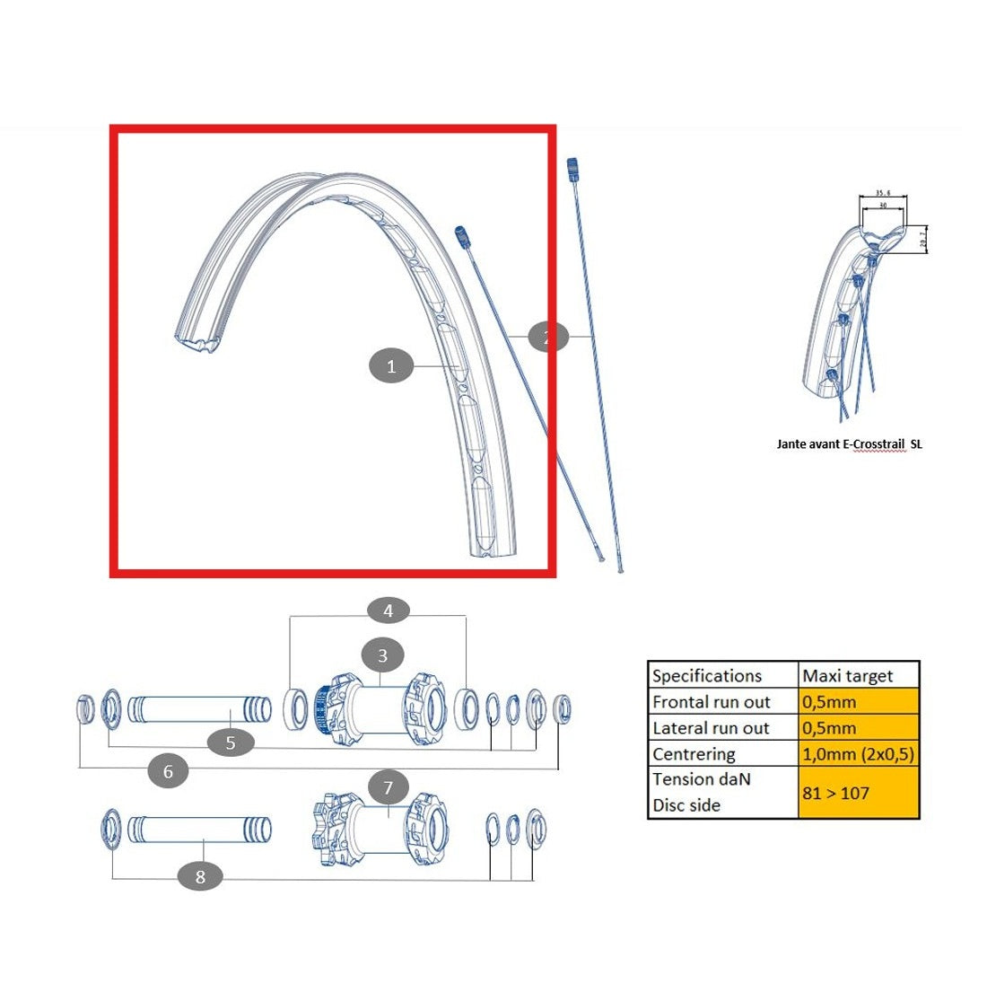 MAVIC ECROSSTRAIL SL 27,5'' voorwielset