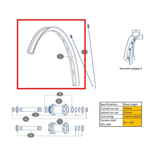 MAVIC ECROSSTRAIL SL 27,5'' voorwielset