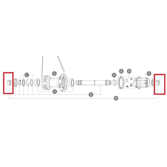 MAVIC YELL BOOST 148MM ZELFINSTELLENDE ACHTERASSTEUN