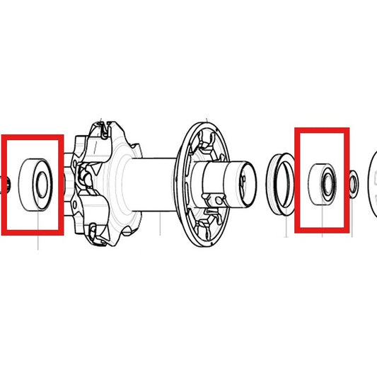 MAVIC ACHTERNAAFLAGERS 9X22X7 (B9) + 12X28X8 (6001) 2015