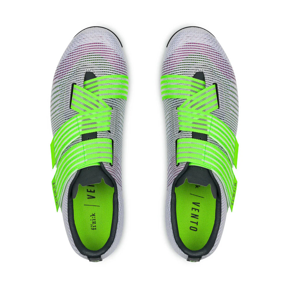 FIZIK VENTO POWERSTRAP R2 racefietsschoenen Paars/Groen