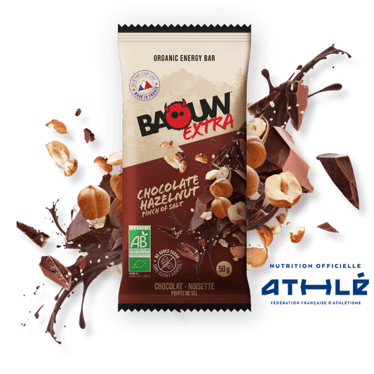 BAOUW ORGANIC EXTRA Chocolade Hazelnoot Energiereep (50g)