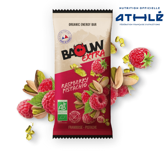 BAOUW ORGANIC EXTRA Framboos-Pistache Energiereep (50g)