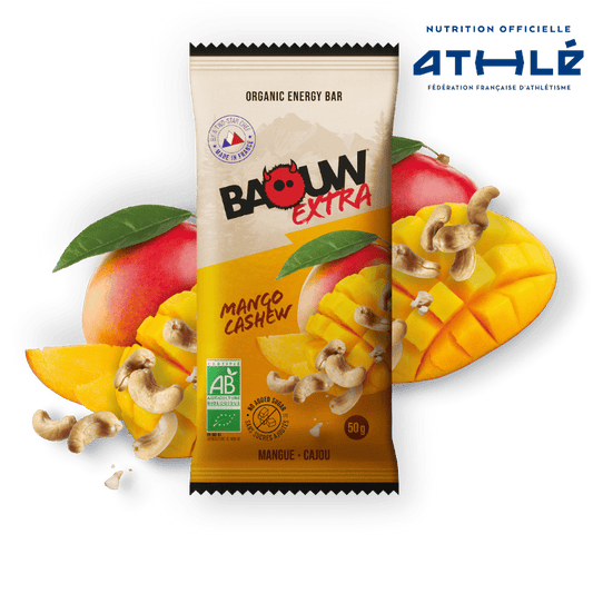BAOUW ORGANIC EXTRA Mango Cashew Energiereep (50g)