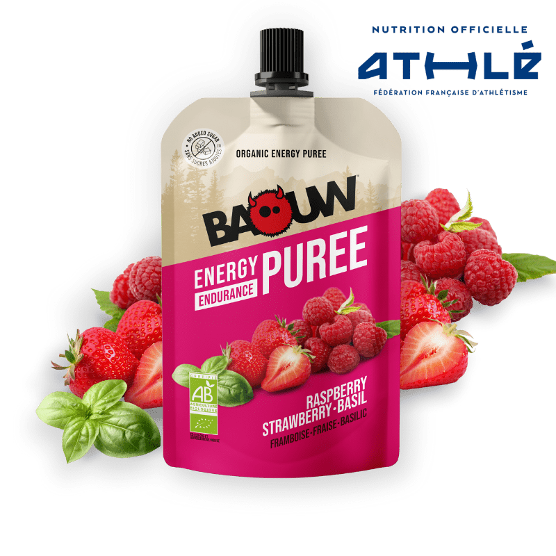 BAOUW Biologisch Recept Energiepuree met Framboos/Straalbes/Basilicumfruit (90g)
