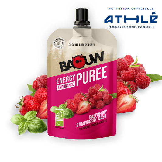 BAOUW Biologisch Recept Energiepuree met Framboos/Straalbes/Basilicumfruit (90g)
