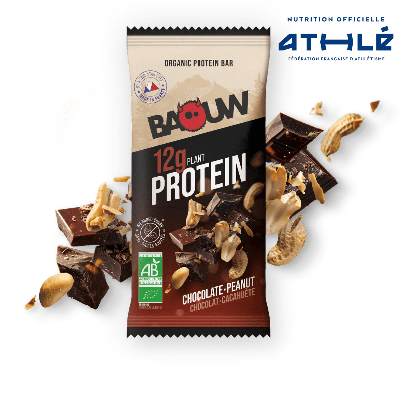 BAOUW ORGANIC EXTRA Chocolade/Marshmallow Eiwitreep (50g)