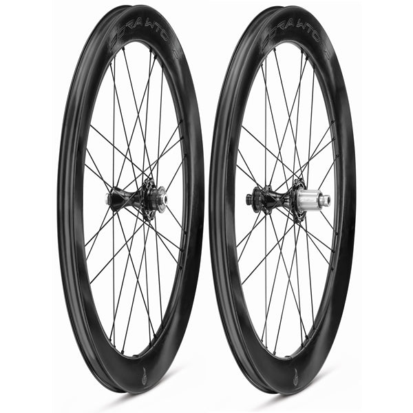 Paar CAMPAGNOLO BORA WTO 60 DISC C23 DISC wielen met banden (Center Lock)