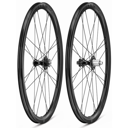 Paar CAMPAGNOLO BORA WTO 35 C23 DISC wielen met banden (Center Lock)