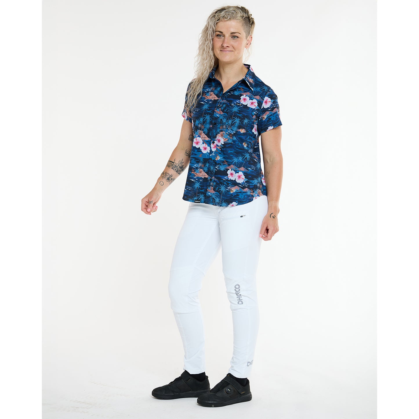 DHARCO TECH PARTY OASIS Technisch damesoverhemd blauw