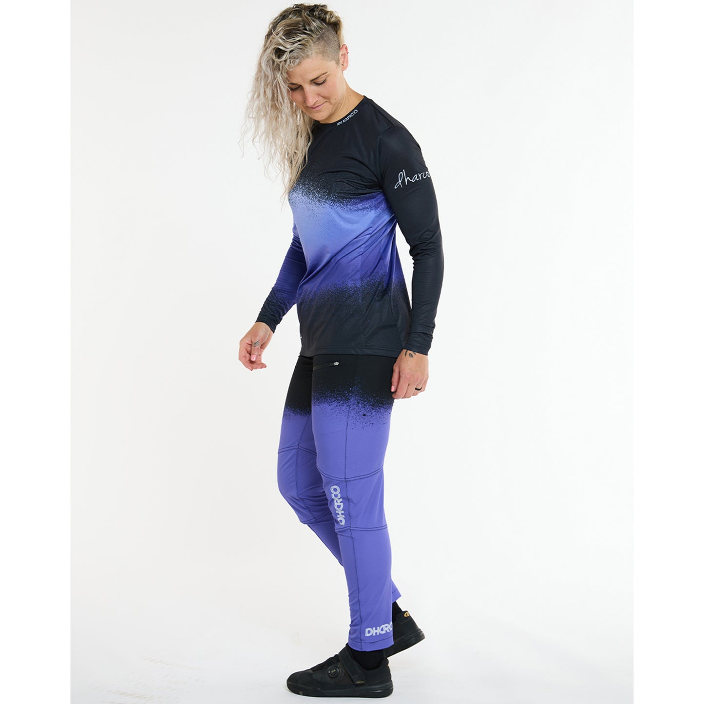 Damestrui DHARCO RACE ULTRA VIOLET Lange Mouw Zwart/Paars
