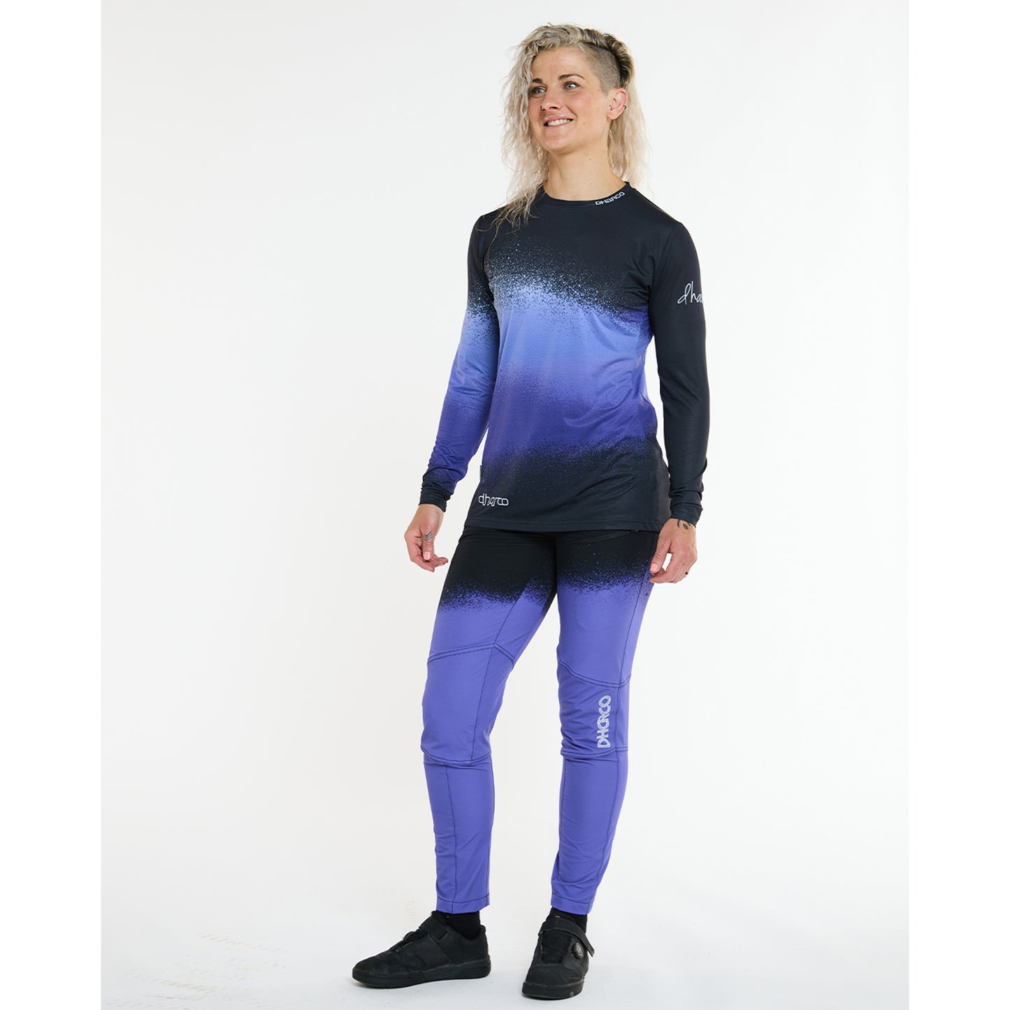 Damestrui DHARCO RACE ULTRA VIOLET Lange Mouw Zwart/Paars
