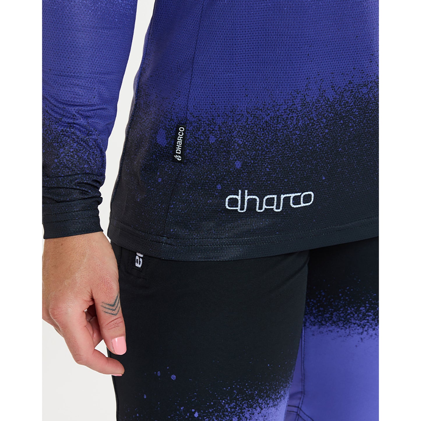 Damestrui DHARCO RACE ULTRA VIOLET Lange Mouw Zwart/Paars