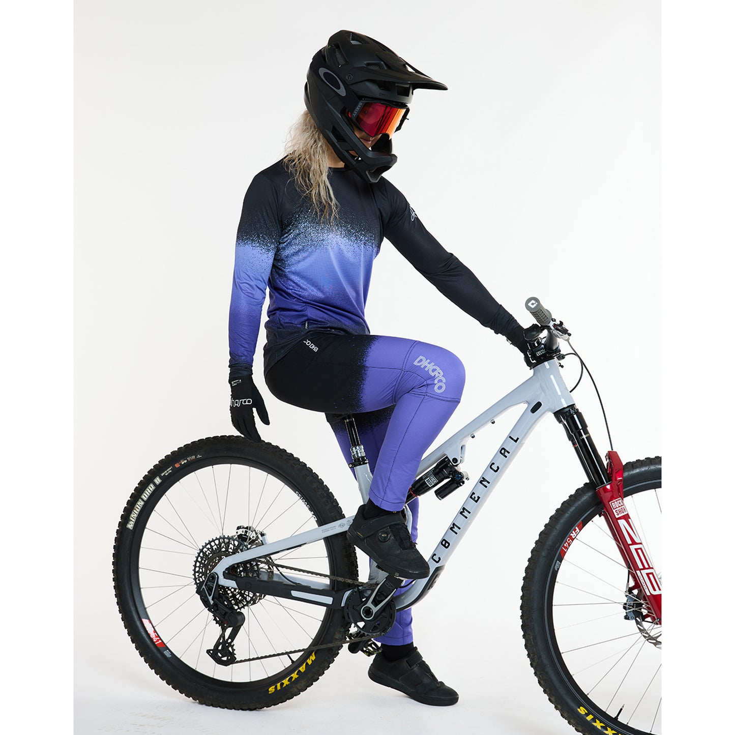 Damestrui DHARCO RACE ULTRA VIOLET Lange Mouw Zwart/Paars