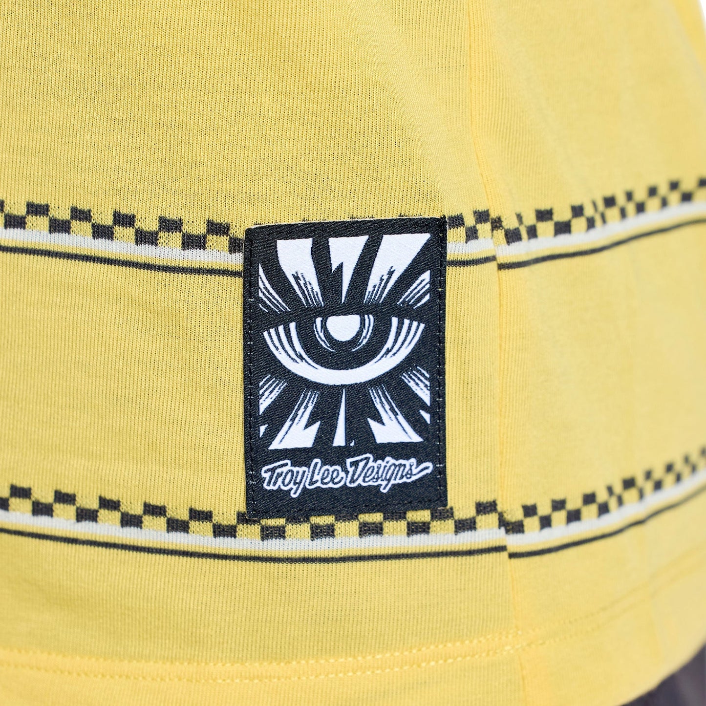 TROY LEE DESIGNS LILIUM RIDE CHECKED OUT Dames Trui Korte Mouw Geel