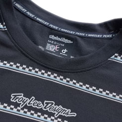 TROY LEE DESIGNS LILIUM RIDE CHECKED OUT Jersey met korte mouwen in Carbon voor dames