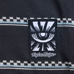 TROY LEE DESIGNS LILIUM RIDE CHECKED OUT Jersey met korte mouwen in Carbon voor dames