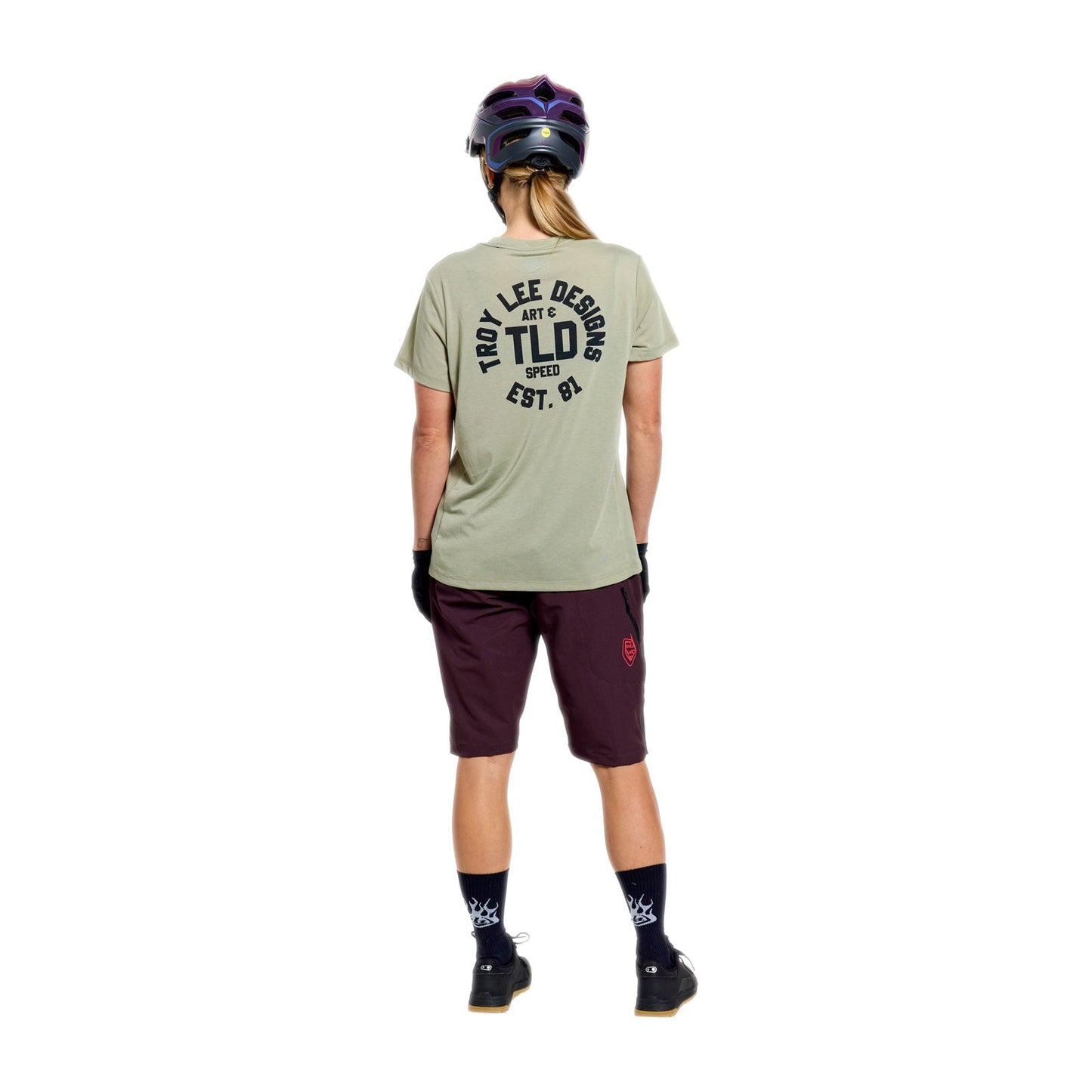 TROY LEE DESIGNS LILIUM RIDE STAMPS Korte mouwen damestrui Sage