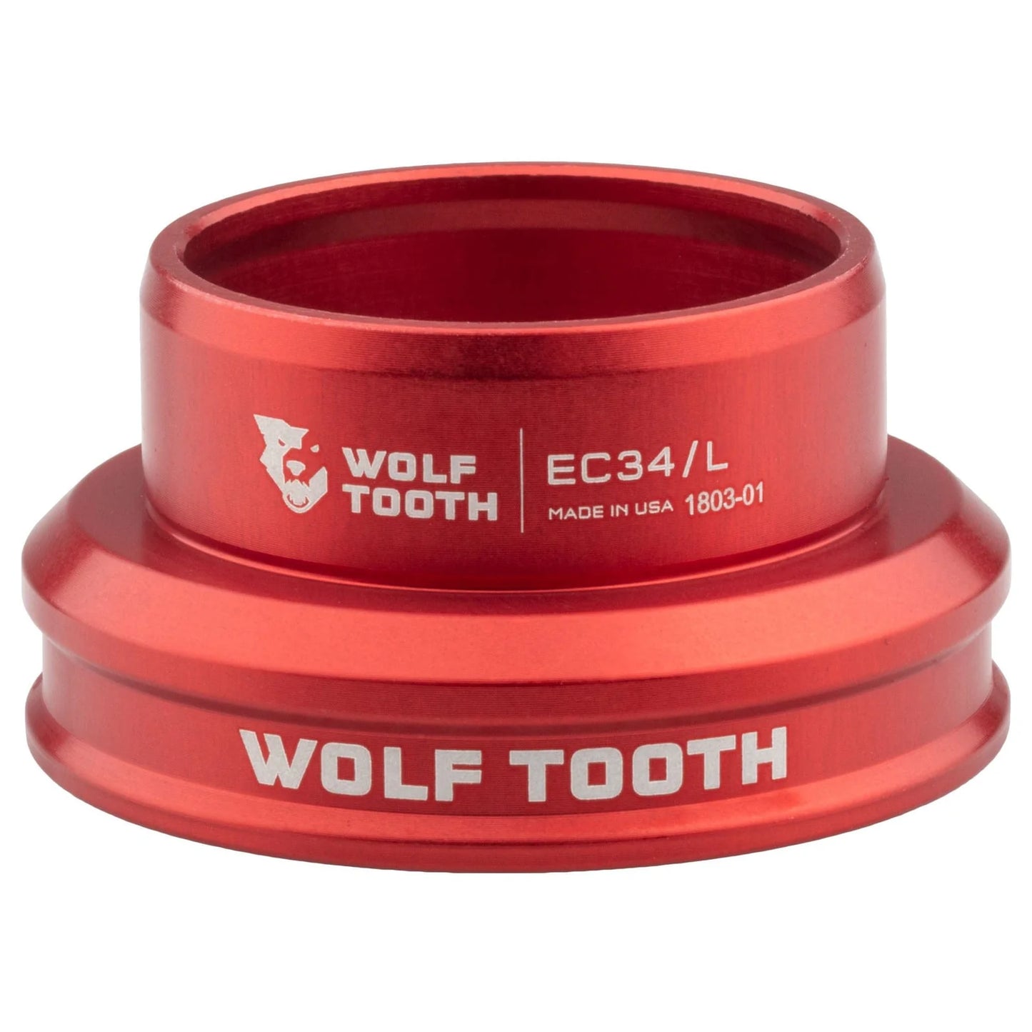 Lage balhoofdkom voor extern balhoofdstel WOLF TOOTH PERFORMANCE 1"1/8 EC34 Rood