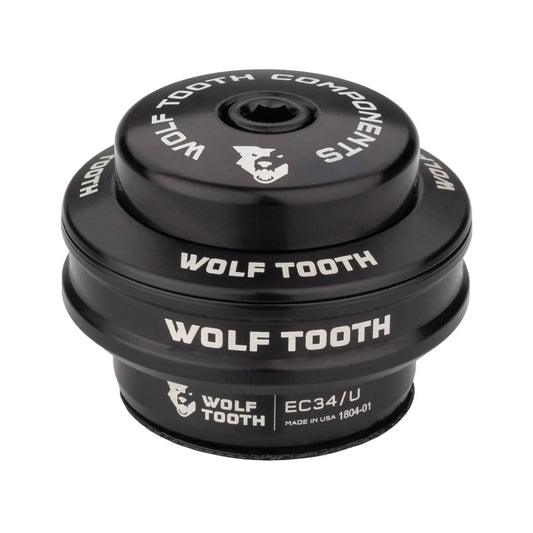 Hoge kop voor WOLF TOOTH PREMIUM externe balhoofdset 1"1/8 EC34 Stack 16 mm Zwart