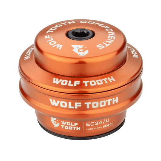 Hoge balhoofdkom voor WOLF TOOTH PREMIUM 1"1/8 EC34 Stack 16 mm Orange extern balhoofdstel