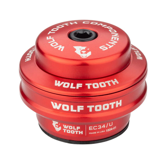 Hoge balhoofdkom voor extern balhoofdstel WOLF TOOTH PERFORMANCE 1"1/8 EC34 Stack 16 mm Rood