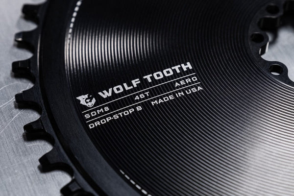 Mono 12/13V WOLF TOOTH AERO Direct gemonteerd Sram 8-bouts kettingblad