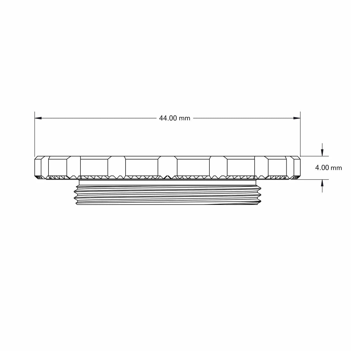 WOLF TOOTH Centerlock-moer (extern), goudkleurig