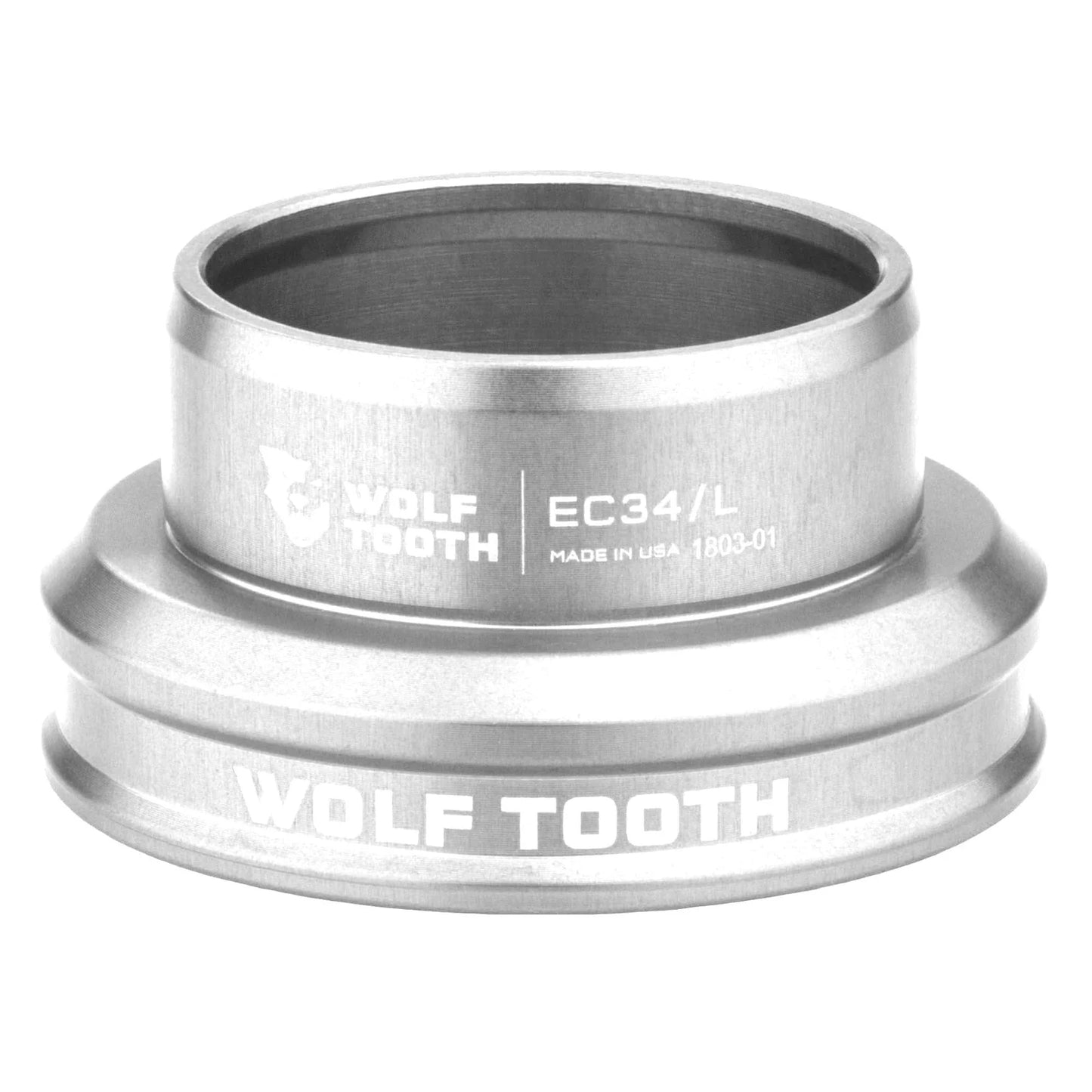 Lage balhoofdkom voor extern balhoofdstel WOLF TOOTH PERFORMANCE 1"1/8 EC34 Zilver