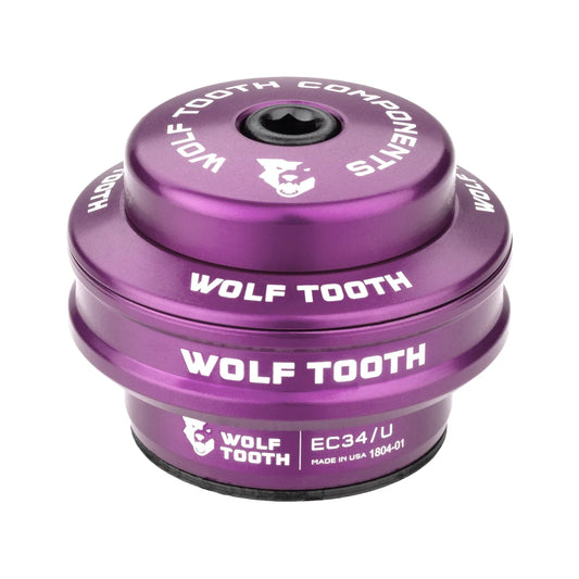 Hoge balhoofdkom voor WOLF TOOTH PREMIUM 1"1/8 EC34 balhoofdset, stack 16 mm, paars