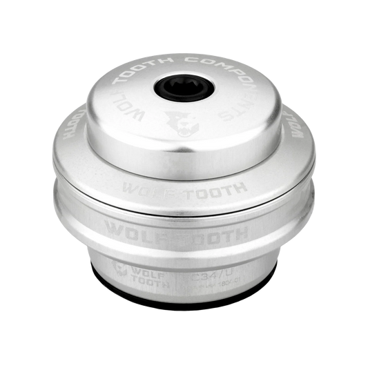 Hoge balhoofdkom voor extern balhoofdstel WOLF TOOTH PERFORMANCE 1"1/8 EC34 Stack 16 mm Zilver