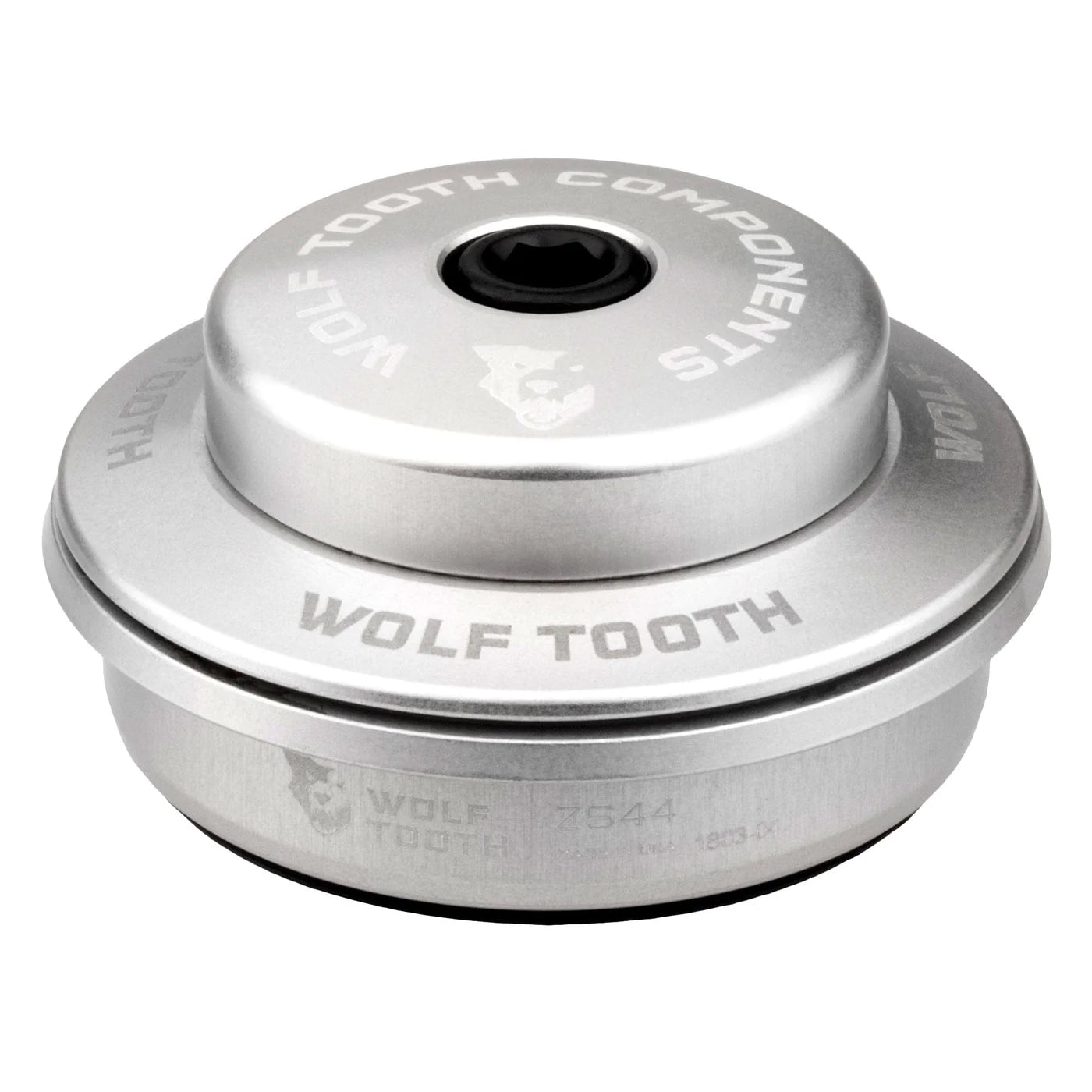 Hoge balhoofdkom voor semi-geïntegreerd balhoofdstel WOLF TOOTH PREMIUM 1"1/8 ZS44 Stack 6 mm Zilver