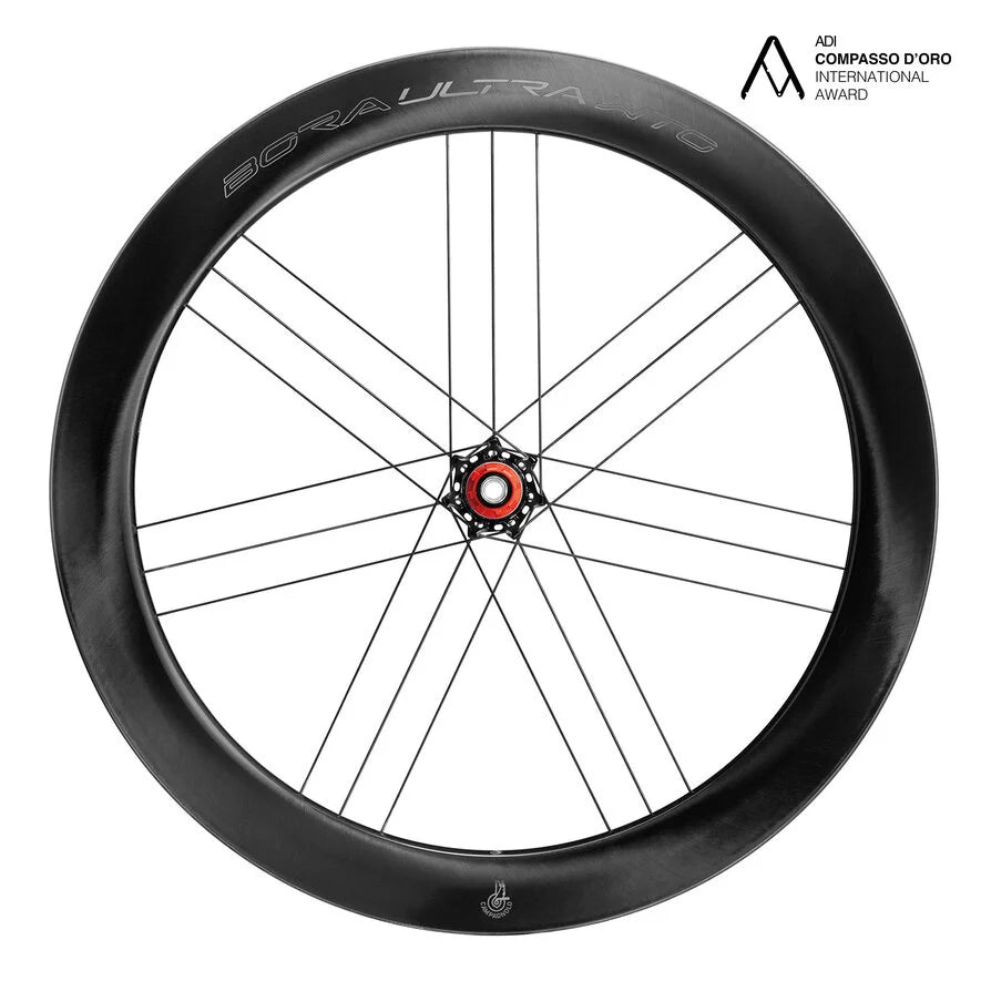 Paar CAMPAGNOLO BORA ULTRA WTO 60 C23 DISC Tubeless Ready (Center Lock) Chroom wielen
